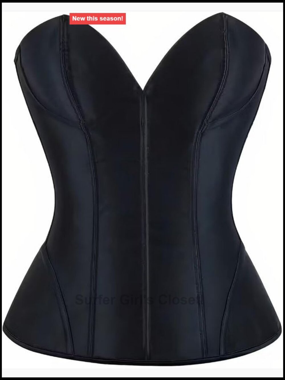 Overbust Corset Top Boned Bustier Lace Up Renaissance Shapewear